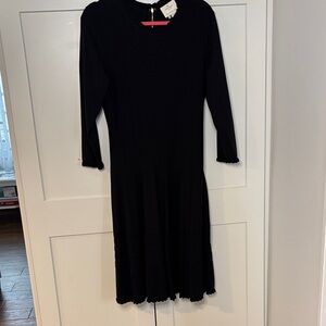 Kate Spade Classic Black Long Sleeve Dress-NWT